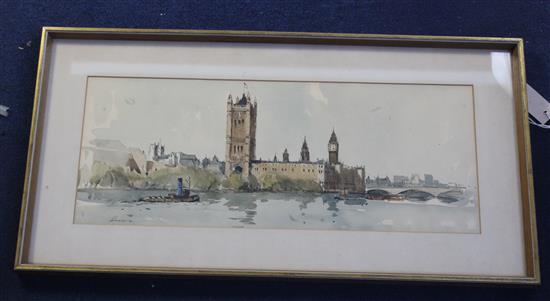 Edward Wesson (1910-1983) Westminster 9.5 x 24.5in.